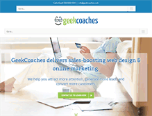 Tablet Screenshot of geekcoaches.com